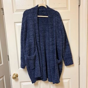 Barefoot Dreams Cozy Chic Navy Women's Cardigan Large